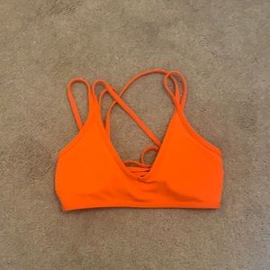 orange bikini top